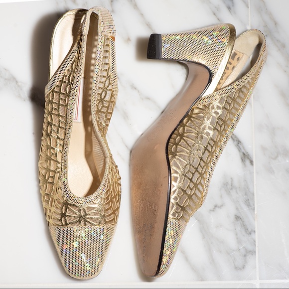 Vintage Heyraud Leather Strap Heels PARIS - Picture 4 of 9